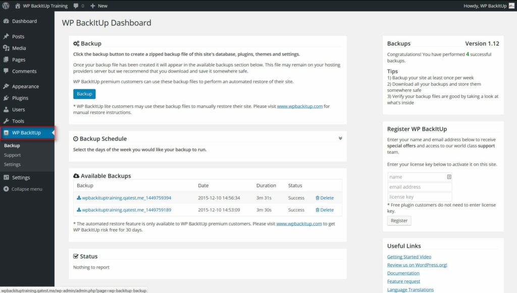 WordPress Maintenance Plan