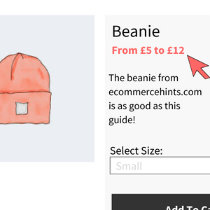 customise woocommerce display of variable price range