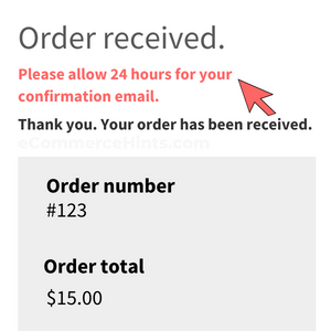 woocommerce add custom content below thank you page order received title