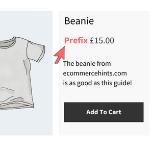 woocommerce add price