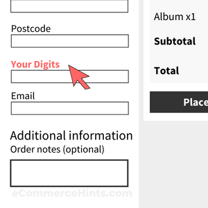 WooCommerce checkout form fields with custom labels
