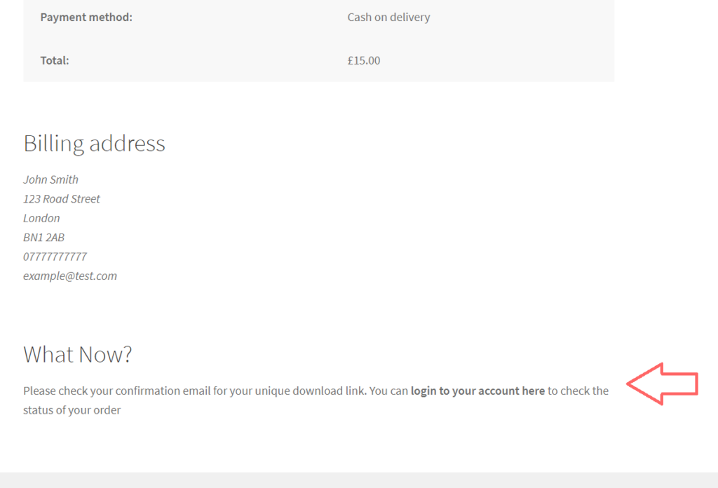 WooCommerce Add Custom Content At Bottom Of Order Received Thank You Page
