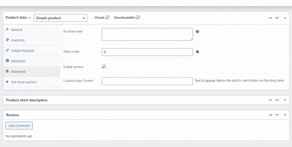 WooCommerce product specific content from custom metabox showing under add to cart button on archive loop item