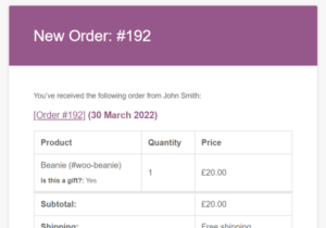 WooCommerce custom product checkbox value showing in the emails