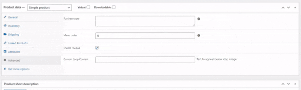 WooCommerce custom product field data displaying between image and title on loop item