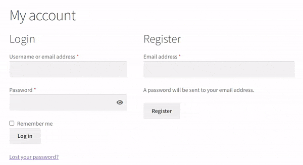 WooCommerce Registration Redirect