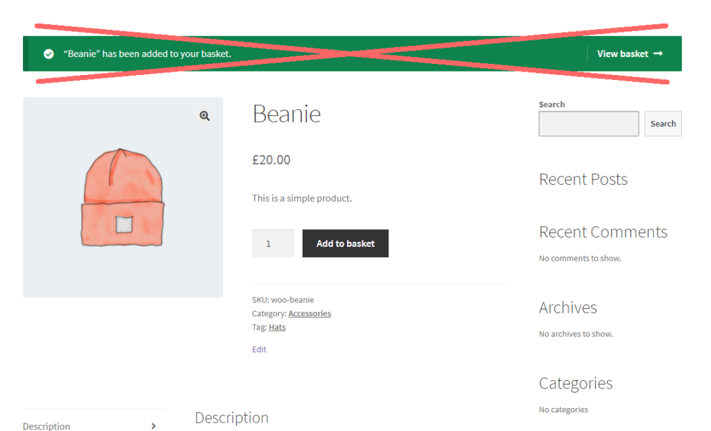 WooCommerce Remove Cart Notices