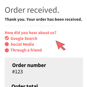woocommerce thank you page feedback form