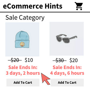 woocommerce show sale ending countdown timer on loop