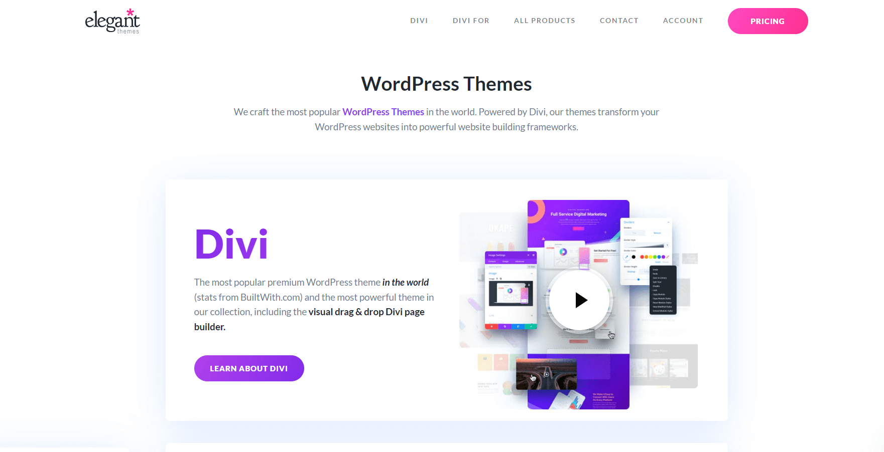 Top 7 WordPress Theme Builders in 2024: A Side by Side Comparison 2 Elegant Theme