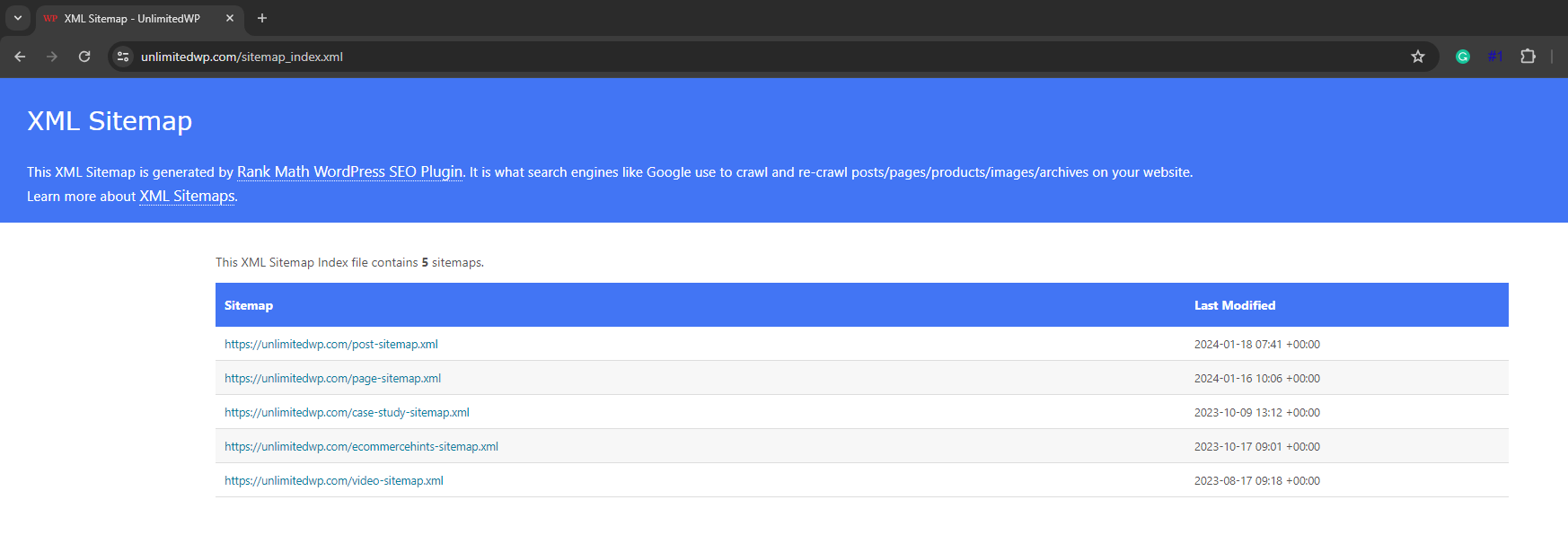 Dive into Technical SEO: Uncovering 9 WordPress Technical SEO Pain Points 14 Sitemap