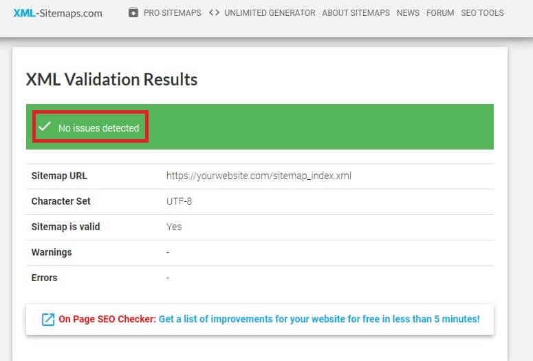 Dive into Technical SEO: Uncovering 9 WordPress Technical SEO Pain Points 17 XML validator