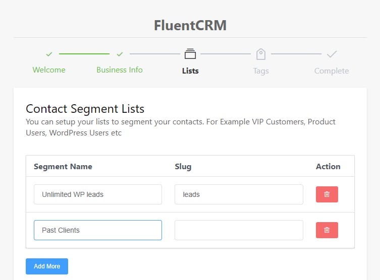 fluent crm segmentation