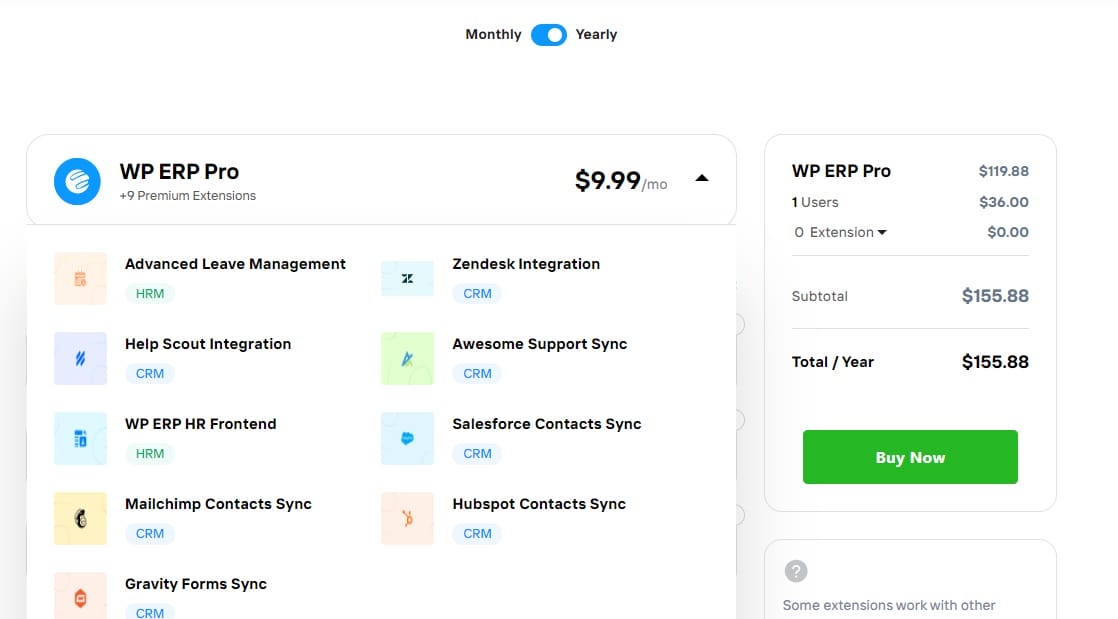 wp erp pricing