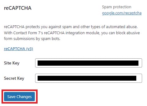 How to Add CAPTCHA to a WordPress Contact Form 11 wp CAPTCHA save changes