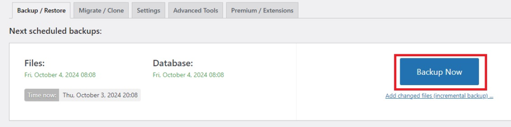 How to Successfully Merge Multiple WordPress Websites 1 merge wp backup
