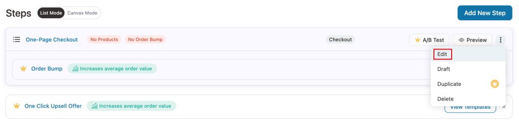 How to Set Up One-Page Checkout in Your WooCommerce Store 20 woo onepage funnelkit edit
