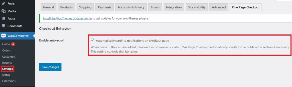 How to Set Up One-Page Checkout in Your WooCommerce Store 7 woo onepage plugin enable