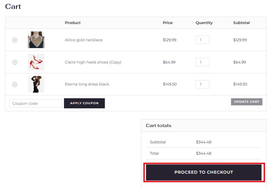 How to Set Up One-Page Checkout in Your WooCommerce Store 2 woo onepage proceed